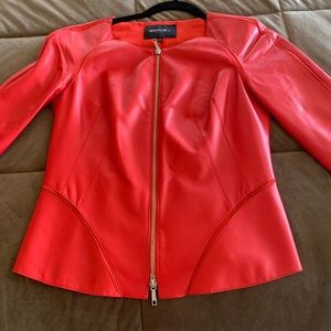 RED LEATHER JACKET